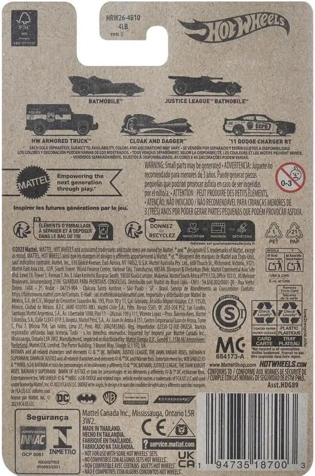 Alt view image 2 of 2 - Mattel HRW26 Hot Wheels Batman Batmobile