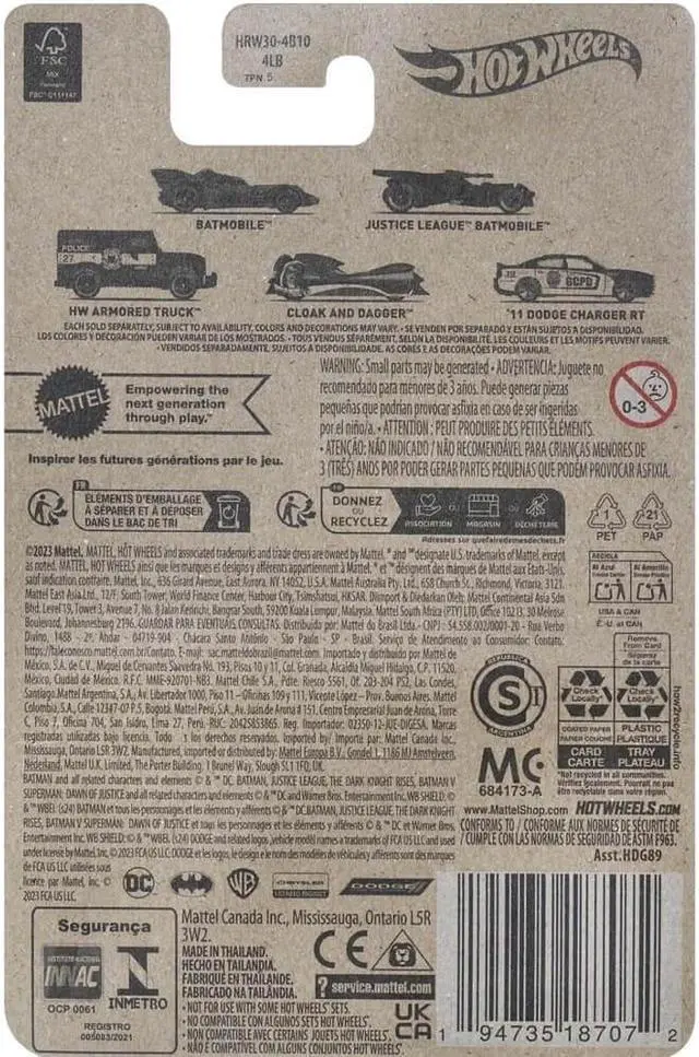 Alt view image 2 of 2 - Mattel HRW30 Hot Wheels Batman 11 Dodge Charger RT