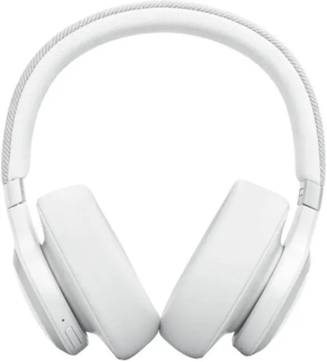 Alt view image 2 of 7 - JBL LIVE 770NC - Wireless Over-Ear Headphones with True Adaptive Noise Cancelling with Smart Ambient  Up to 65 hours of battery life  Comfort-fit fabric headband & carrying pouch (White)