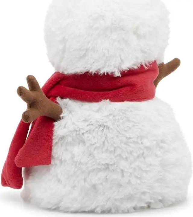 Alt view image 3 of 4 - Warmies CPSMAN3 Microwavable French Lavender Scented Plush Red Scarf Snowman
