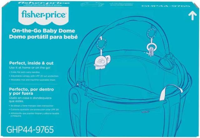 Alt view image 2 of 6 - Fisher-Price GHP44 On-the-Go Portable Baby Dome - Aqua Pixels