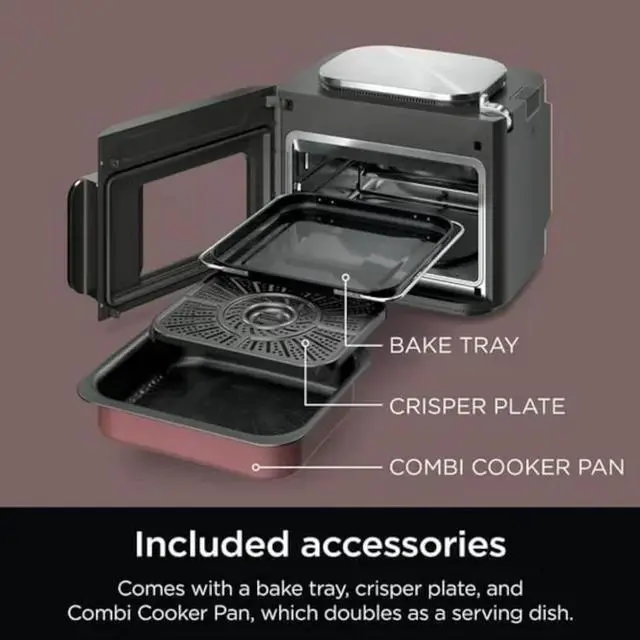 Alt view image 3 of 7 - Ninja SFP700EGB Combi 10-in-1 Multicooker - Stainless