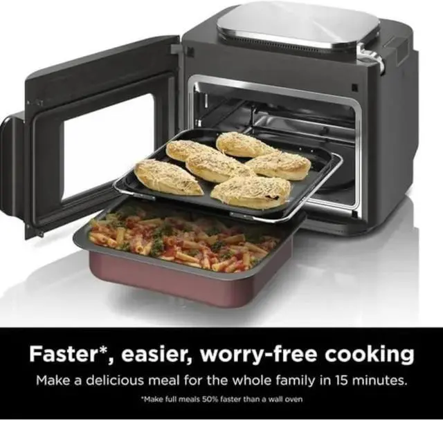 Alt view image 2 of 7 - Ninja SFP700EGB Combi 10-in-1 Multicooker - Stainless