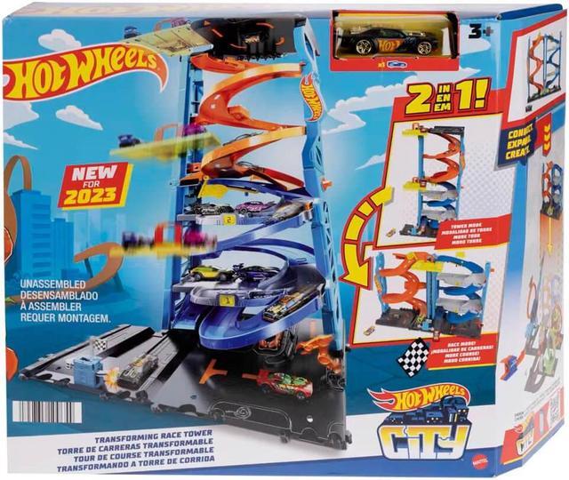 Alt view image 6 of 6 - Mattel HKX43 Hot Wheels City Transforming Race Tower Playset