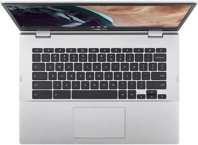 Alt view image 4 of 13 - Asus CX1400CKADS8 14 inch CX1 Chromebook - Intel Celeron N4500 - 8GB/64GB - Transparent Silver