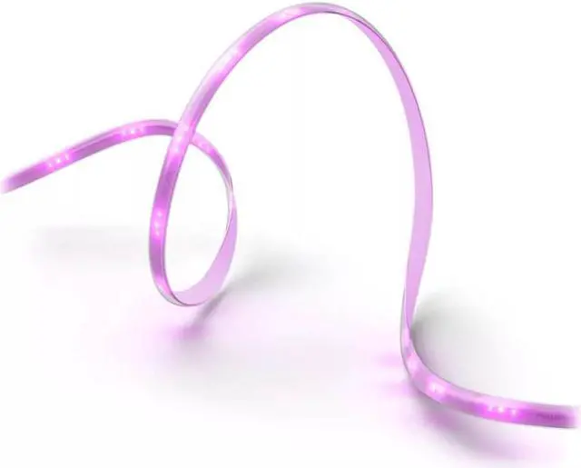 Alt view image 2 of 7 - Hue 589879 Solo White and Color Ambiance Lightstrip - 10 Ft.