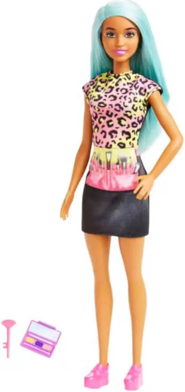 Main image of Mattel HKT66 Barbie Makeup Artist With Teal Hair Doll