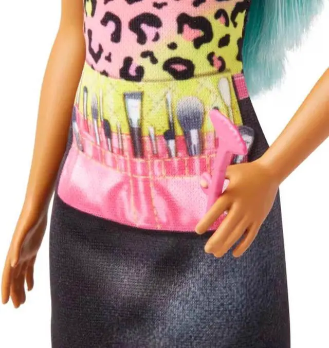 Alt view image 3 of 5 - Mattel HKT66 Barbie Makeup Artist With Teal Hair Doll