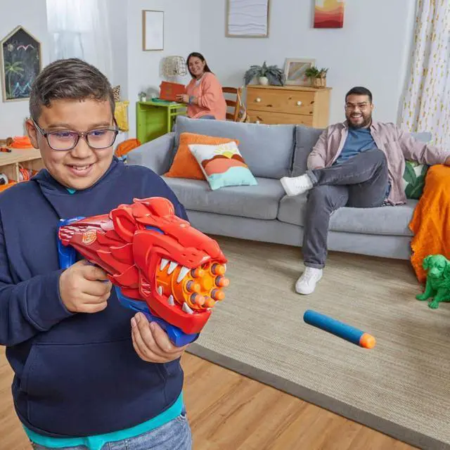 Alt view image 5 of 7 - Hasbro F8646 Nerf Junior Wild Lionfury Dart Blaster
