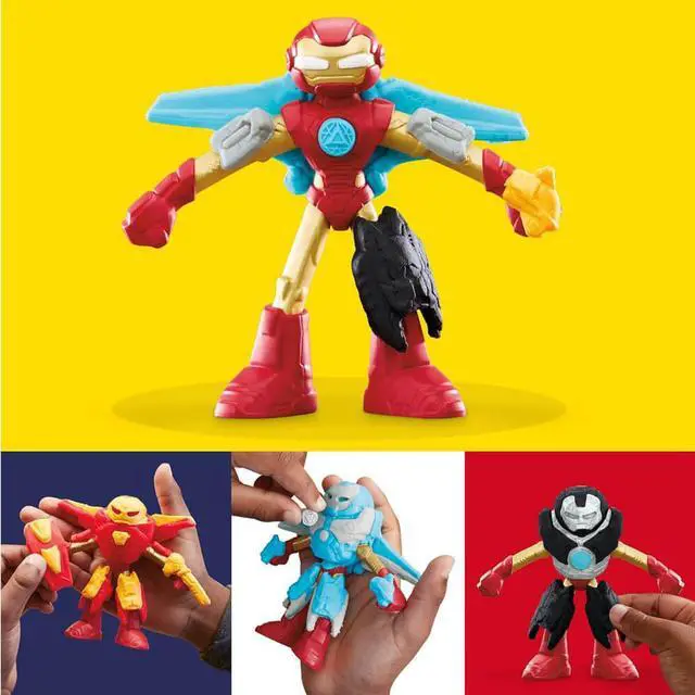 Alt view image 3 of 7 - Hasbro G0035 Play-Doh Marvel Iron Man Armor Maker Lab Playset