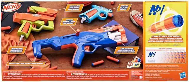 Alt view image 3 of 7 - Hasbro F8633 N Series Gear Up Pack 3x Blasters