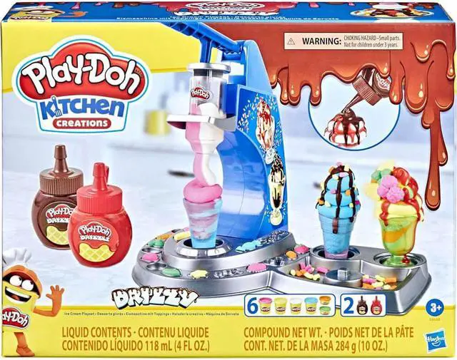 Alt view image 5 of 6 - Hasbro E6688 Play-Doh Kitchen Creations Drizzy Ice Cream Playset