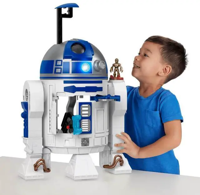 Alt view image 2 of 5 - Mattel HXG52 Imaginext Star Wars R2-D2 with C-3Po Character Key