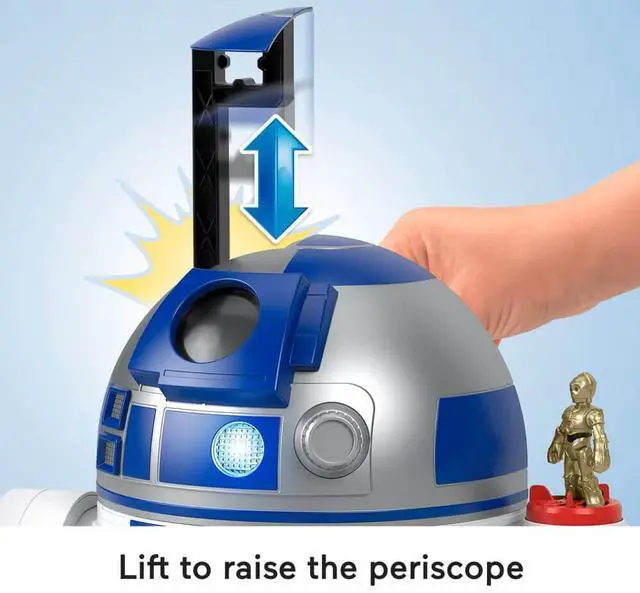 Alt view image 5 of 5 - Mattel HXG52 Imaginext Star Wars R2-D2 with C-3Po Character Key
