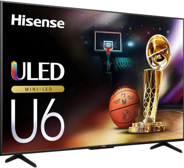Alt view image 2 of 7 - Hisense 55U6N 55 inch Class U6 Series Mini-LED ULED 4K Smart Google TV