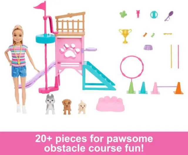 Alt view image 4 of 5 - Mattel HRM10 Barbie And Stacie To The Rescue Puppy Playground Playset