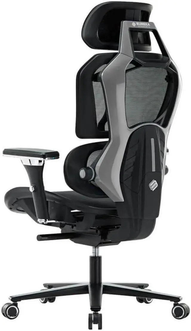 Alt view image 2 of 7 - Eureka Ergonomic ERKGC05GY Typhon Hybrid Ergonomic Gaming Chair - Gray
