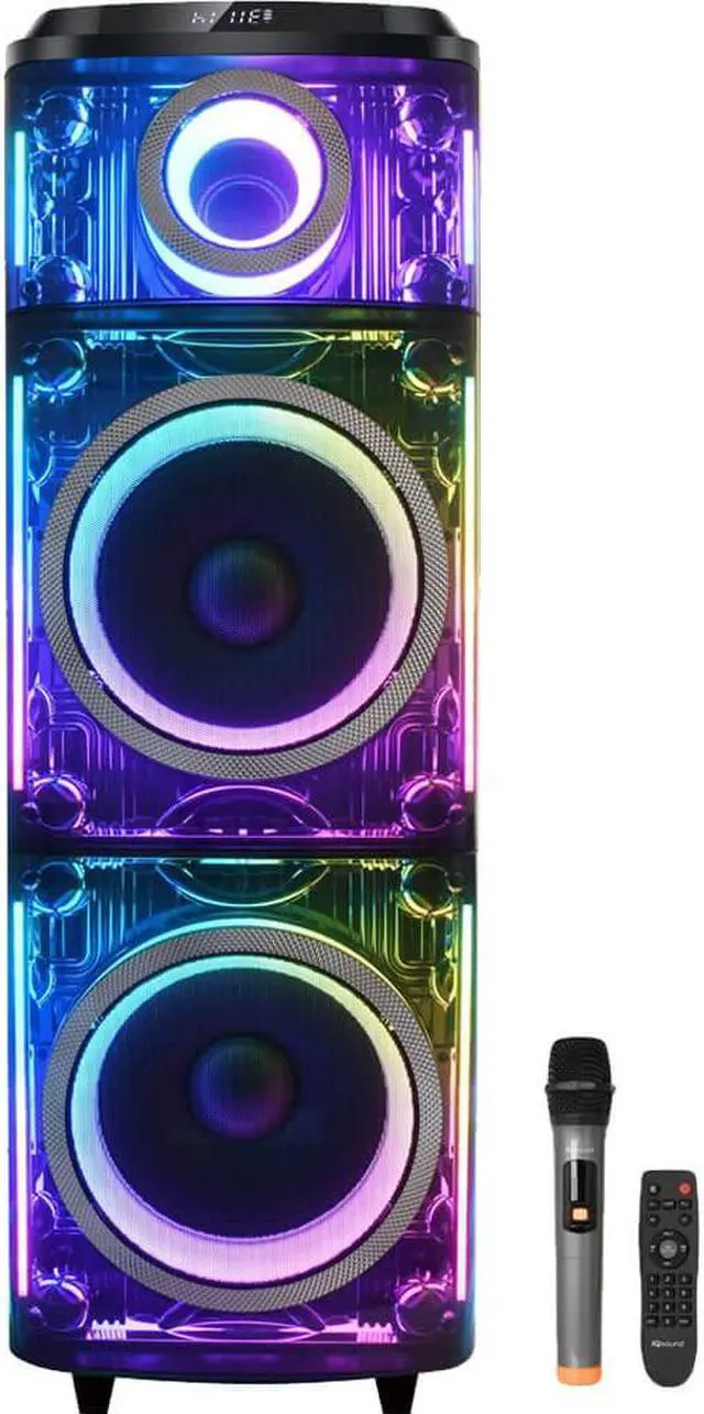 Main image of Supersonic IQ7712DJBT IQ Sound Cyber Flex 2 x 12 inch Wireless Party Speaker