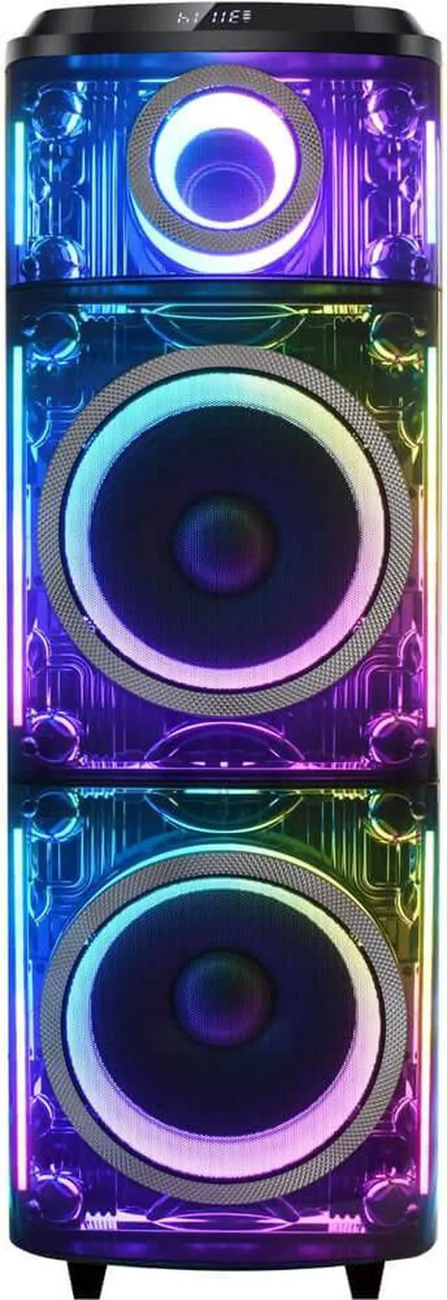 Alt view image 2 of 7 - Supersonic IQ7712DJBT IQ Sound Cyber Flex 2 x 12 inch Wireless Party Speaker