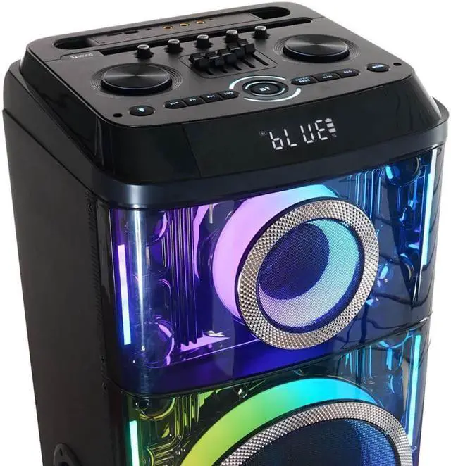 Alt view image 6 of 7 - Supersonic IQ7712DJBT IQ Sound Cyber Flex 2 x 12 inch Wireless Party Speaker