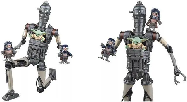 Alt view image 3 of 6 - Hasbro G0074 The Black Series - The Mandalorian: IG-12 and Grogu Action Figure Set 4-Pack