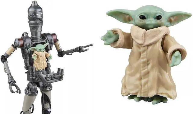 Alt view image 4 of 6 - Hasbro G0074 The Black Series - The Mandalorian: IG-12 and Grogu Action Figure Set 4-Pack