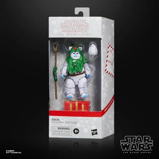 Alt view image 2 of 7 - Hasbro F8313 6 inch Star Wars The Black Series Ewok (Holiday Edition) Action Figure