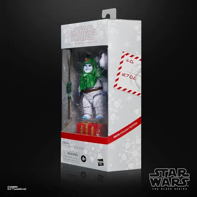Alt view image 3 of 7 - Hasbro F8313 6 inch Star Wars The Black Series Ewok (Holiday Edition) Action Figure