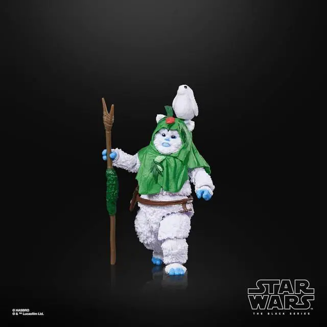 Alt view image 6 of 7 - Hasbro F8313 6 inch Star Wars The Black Series Ewok (Holiday Edition) Action Figure