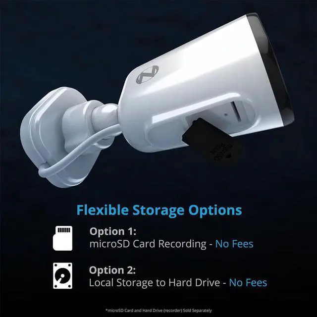 Alt view image 6 of 7 - Night Owl CAMFWIP8L 4K HD Wi-Fi Security Camera - White