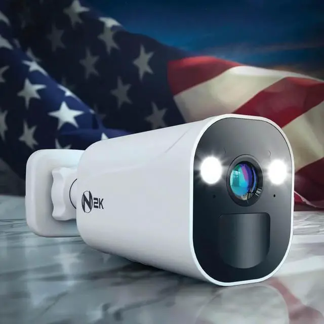 Alt view image 2 of 5 - Night Owl CAMBWNIP4BU Indoor/Outdoor 2K Security Camera - White