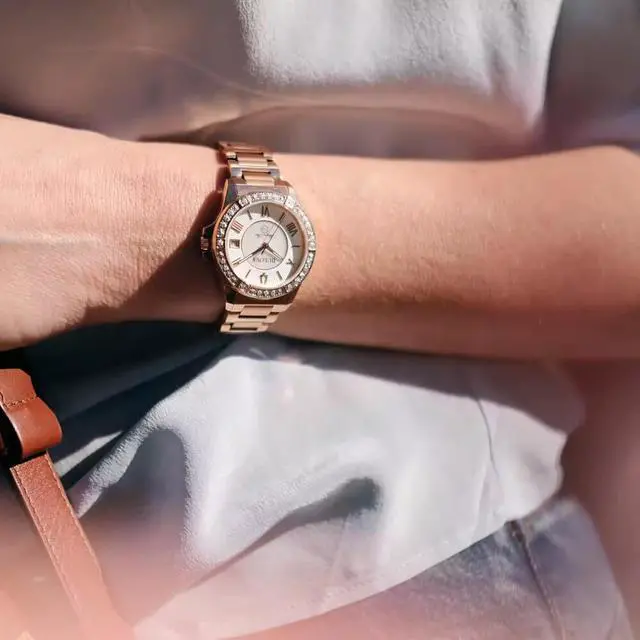 Alt view image 5 of 5 - Bulova 98R295 Womens Marine Star Diamond Watch - Rose Goldtone Stainless Steel