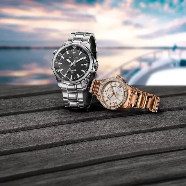 Alt view image 4 of 5 - Bulova 98R295 Womens Marine Star Diamond Watch - Rose Goldtone Stainless Steel