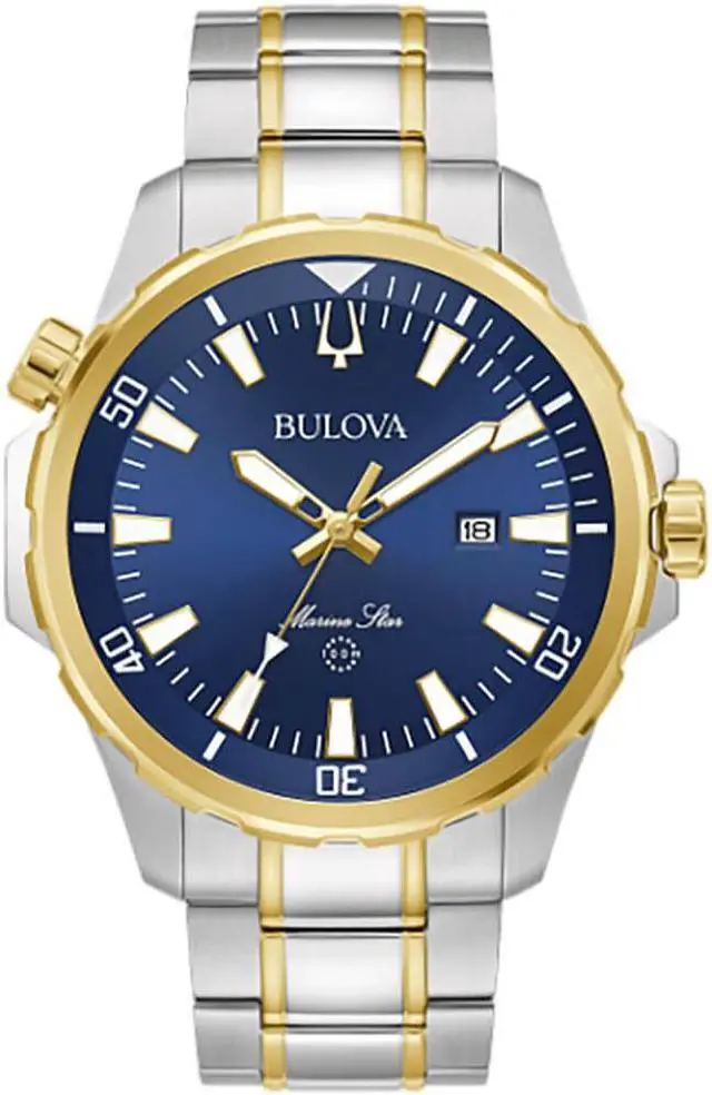 Main image of Bulova 98B384 Mens Marine Star Two-Tone Watch