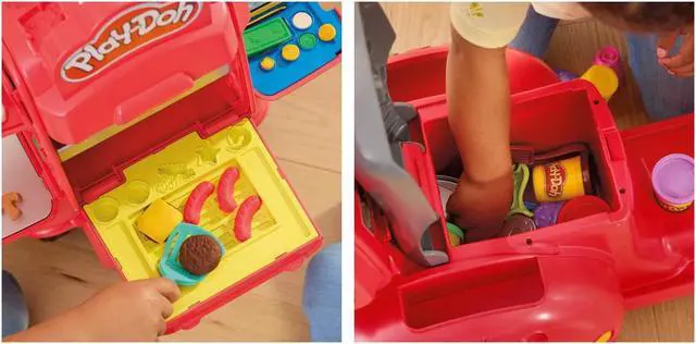 Alt view image 4 of 6 - Hasbro F8803 Play-Doh Pizza Delivery Kids Scooter Playset