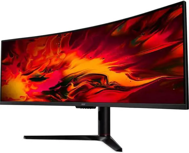 Alt view image 3 of 6 - Acer 49 inch Class Curved LED 155Hz FreeSync Gaming Monitor - Black