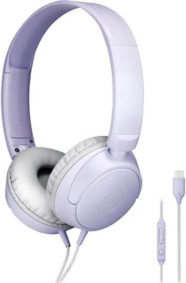 Main image of Audio Technica ATHS120CVL On-Ear USB-C Headphones - Light Violet