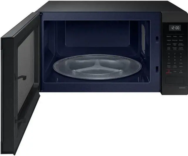 Alt view image 4 of 5 - Samsung MS19DG8500MT 1.9 Cu. Ft. Matte Black Steel Countertop Microwave