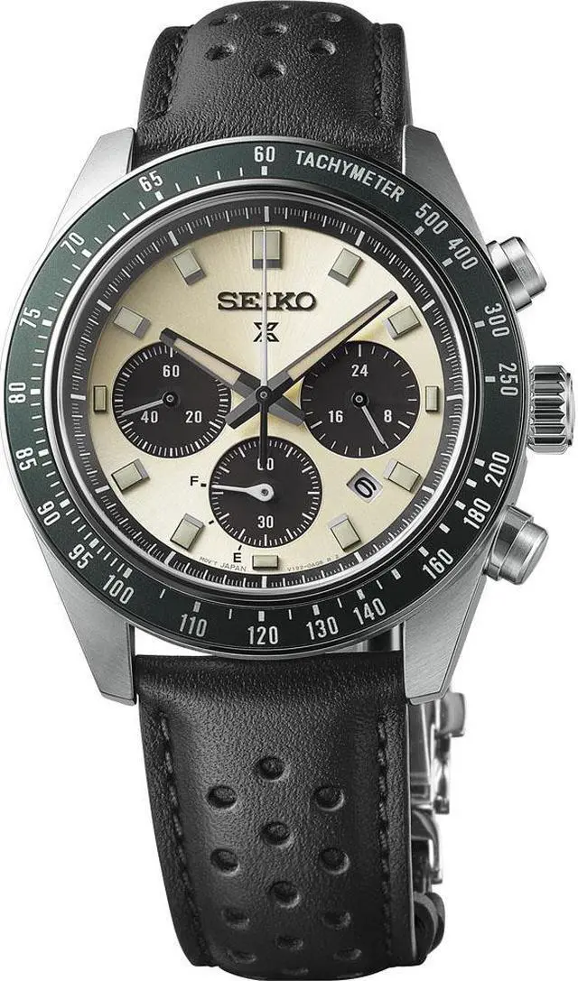 Main image of Seiko SSC943 Prospex Speedtimer Solar Chronograph Watch - Stainless/Ivory