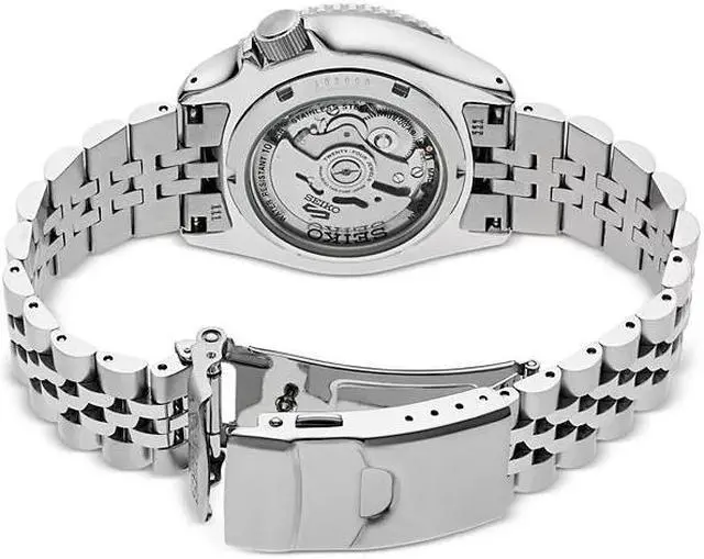 Alt view image 3 of 3 - Seiko SSK033 5 Sports SKX Automatic Silver-Tone GMT Series Watch