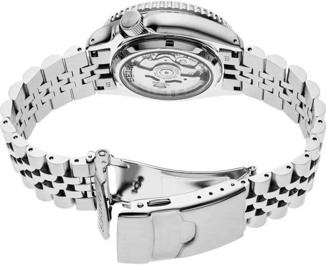 Alt view image 5 of 5 - Seiko SSK035 5 Sports Automatic Silver-Tone with Green Dial GMT Series Watch