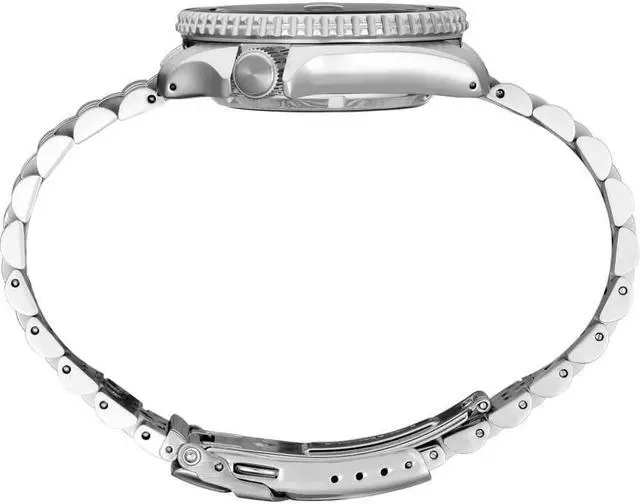 Alt view image 4 of 5 - Seiko SSK035 5 Sports Automatic Silver-Tone with Green Dial GMT Series Watch