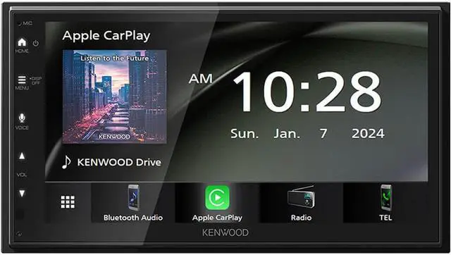 Alt view image 2 of 18 - Kenwood DMX5710 6.8 inch Digital Multimedia Bluetooth Receiver with Apple CarPlay and Android Auto