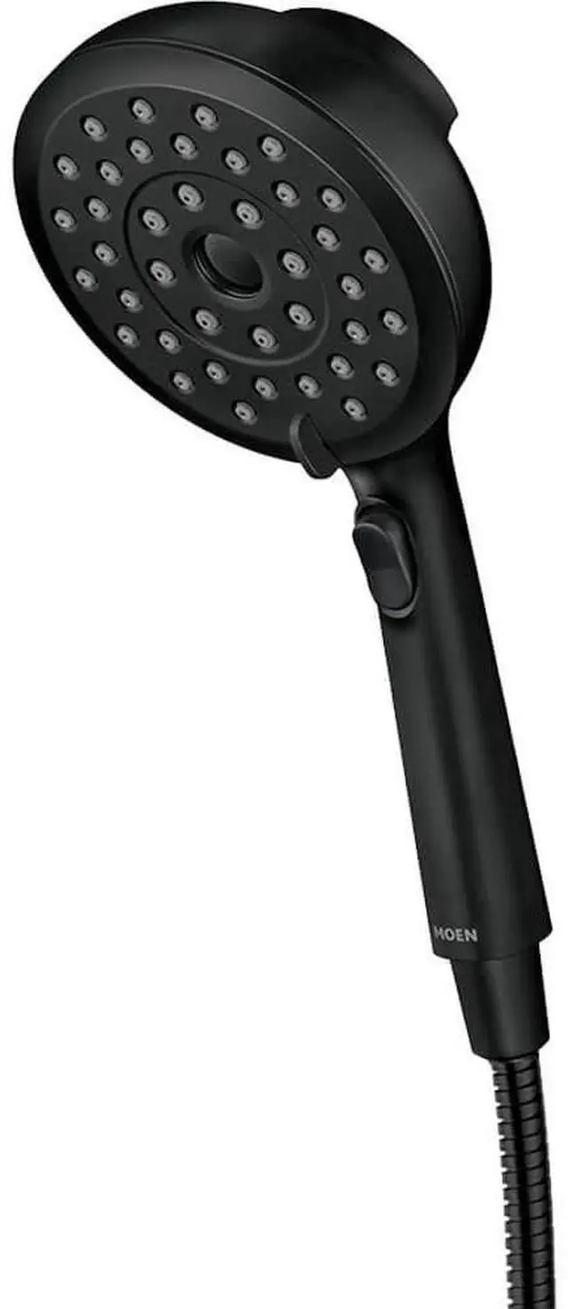 Alt view image 2 of 2 - Moen 220H2BL Verso Handheld With Infiniti Dial Shower System - Matte Black