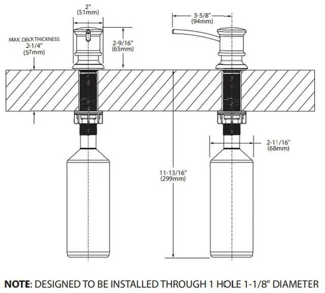 Alt view image 2 of 2 - Moen 3944PW Liquid Dispenser For Soap/Lotion - Pewter