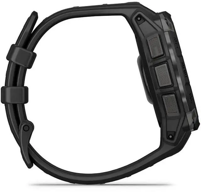 Alt view image 3 of 14 - Garmin Instinct® 3 45mm, AMOLED Display, Rugged Outdoor GPS Smartwatch, Metal-Reinforced Bezel, Built-in Flashlight, Up to 18 Days of Battery Life, Black