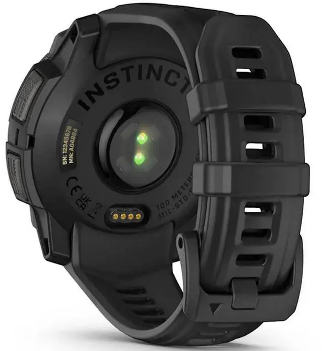 Alt view image 5 of 14 - Garmin Instinct® 3 45mm, AMOLED Display, Rugged Outdoor GPS Smartwatch, Metal-Reinforced Bezel, Built-in Flashlight, Up to 18 Days of Battery Life, Black