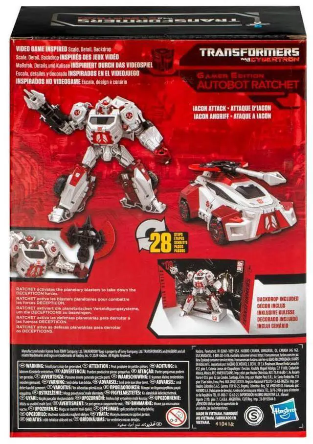 Alt view image 4 of 4 - Hasbro F8770 6.5 inch Transformers Studio Series Voyager War for Cybertron 09 Ratchet Action Figure