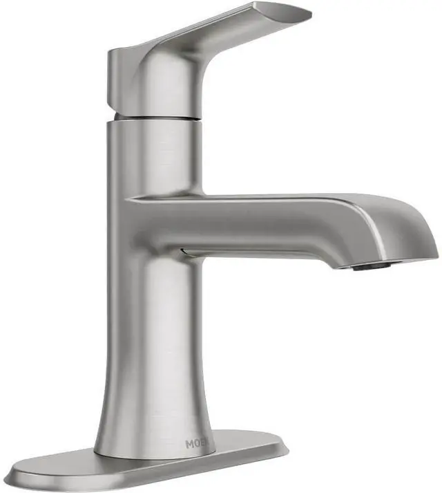 Alt view image 2 of 7 - Moen 84540SRN LISO Single Handle Bathroom Faucet - Brushed Nickle