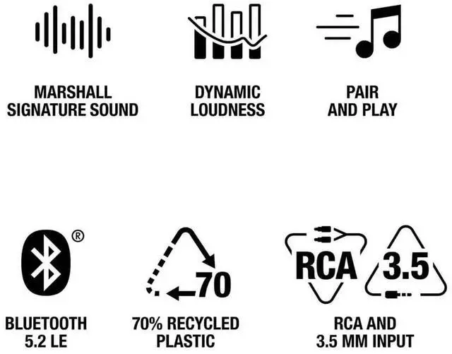 Alt view image 5 of 5 - Marshall STANMOREIIIC Stanmore III Bluetooth Speaker System - Cream